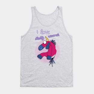 I love fluffy unicorns Tank Top